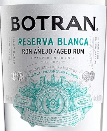 Этикетка Ром выдержанный "Ботран Резерва Бланка", креп. 40%,  емк 0,7л