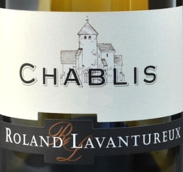 Этикетка ВИНО сортовое выдержанное "Шабли Ролан Лавантюро" 2019г сухое белое креп. 12.5%, емк 0.75л.