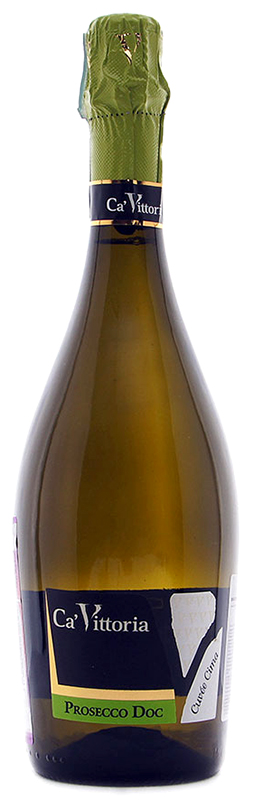 Вино игристое сортовое "Ка ' Витториа "Кюве Чима" Просекко" белое брют,  креп 11,5%, емк 0,75л