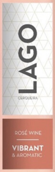 Этикетка ВИНО ординарное сортовое розовое  полусухое ДОК Винью Верде "Лаго Розе" креп 10%, емк  0.75л.
