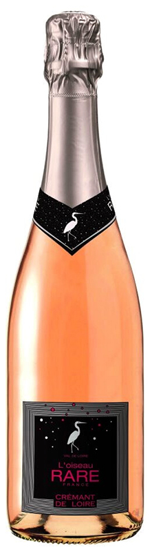 ИГРИСТОЕ ВИНО выдержанное розовое брют АОС Креман де Луар "Луазо Рар"  креп 10%, емк 0.75л.