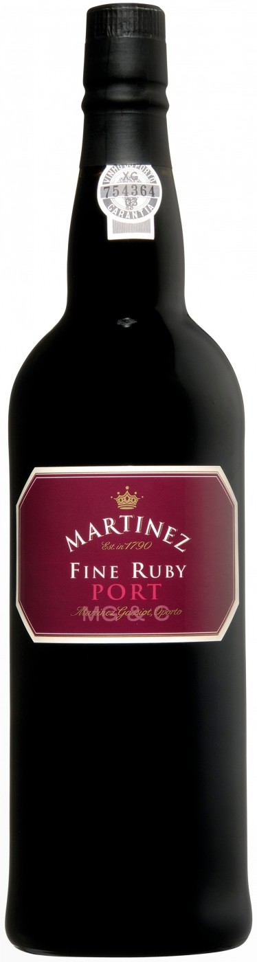 Вино ликерное Портвейн Мартинез Файн Руби кр. 0.75л. 19%