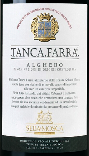 Этикетка Селла и Моска Танка Фарра красное сухое 0.75 13.5% 0.75