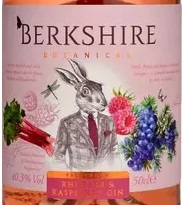 Этикетка Джин Беркшир Ревень-Малина / Berkshire Rhubarb&Raspberry Gin  креп 40,3%, емк 0,5л