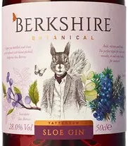 Этикетка Спиртной напиток на основе джина Беркшир Терн / Berkshire Sloe Gin  креп 28%, емк 0,5л