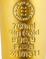 Этикетка Спиртной напиток Голд джин 999,9/GIN GOLD 999,9  креп 40%, емк 0,7л