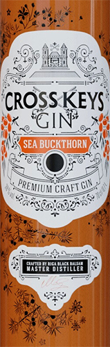 Этикетка Джин Кросс Кис - Облепиха (Cross Keys Gin Sea Buckthorn)  креп 38%, емк 0,7л