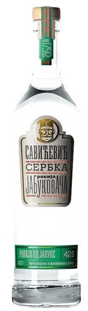 Крепкий спиртной напиток Сербка Ракия Ябуковача креп 42%, емк 0,7л