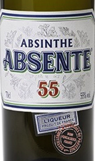 Этикетка Спиртной напиток Абсент креп 55%, емк 0,7л