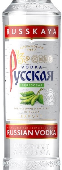 Этикетка Водка особая "РУССКАЯ. БЕРЕЗОВАЯ"  креп 38%, емк  0.5л