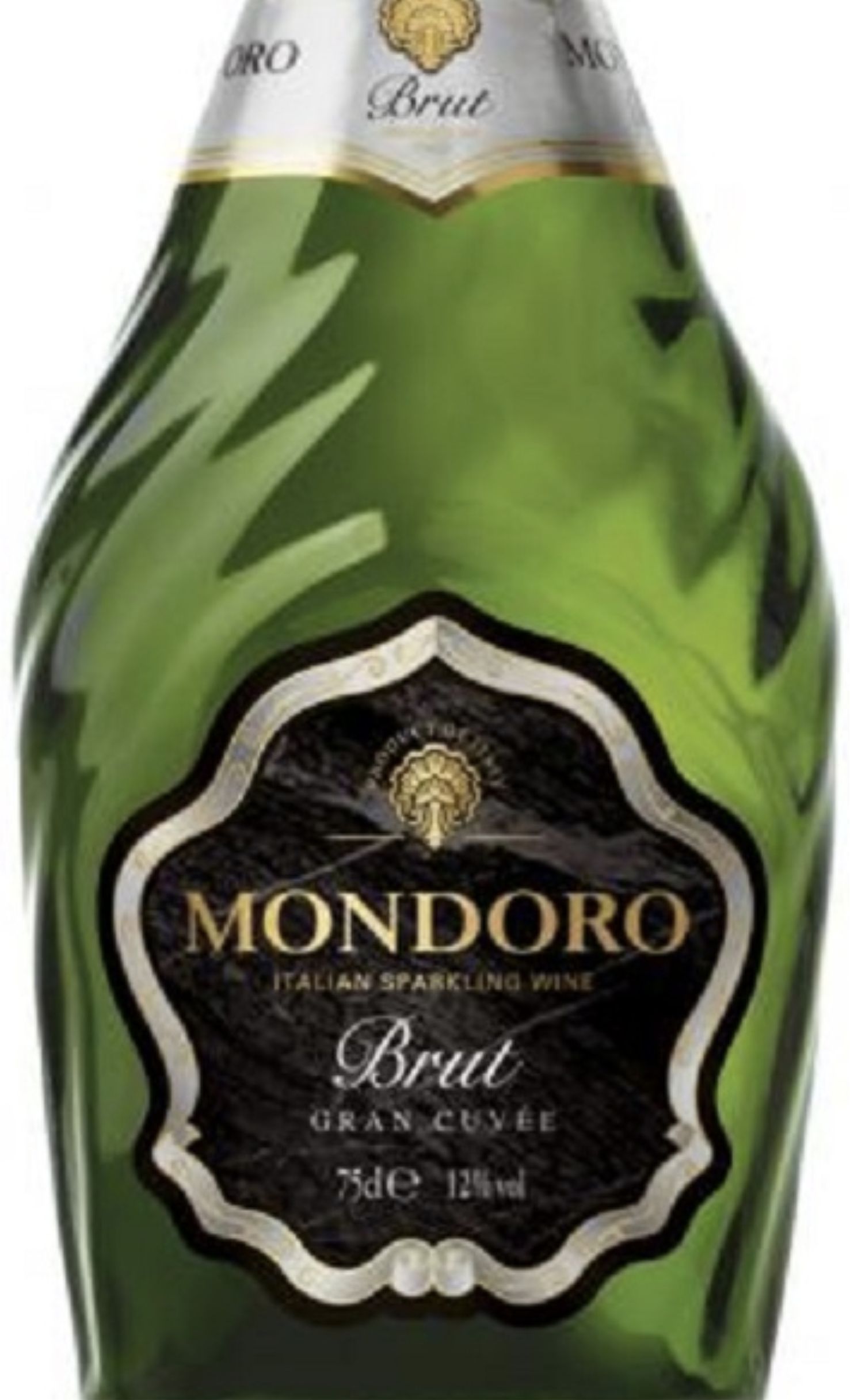 Этикетка Игристое вино Мондоро Брют, белое брют, 0.75 л