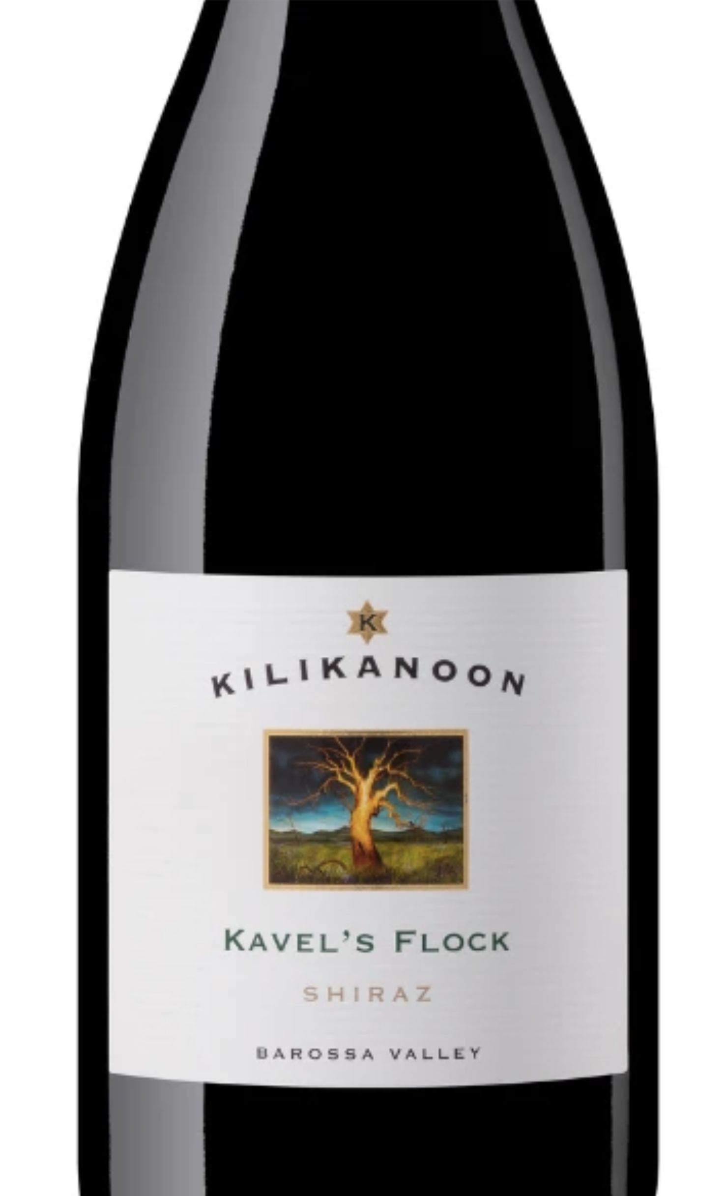 Этикетка Шираз. Баросса Велли. Кейвел'з Флок. Киликанун сухое красное, сод. сп. 14,5% об., в с/бут емк. 0,75