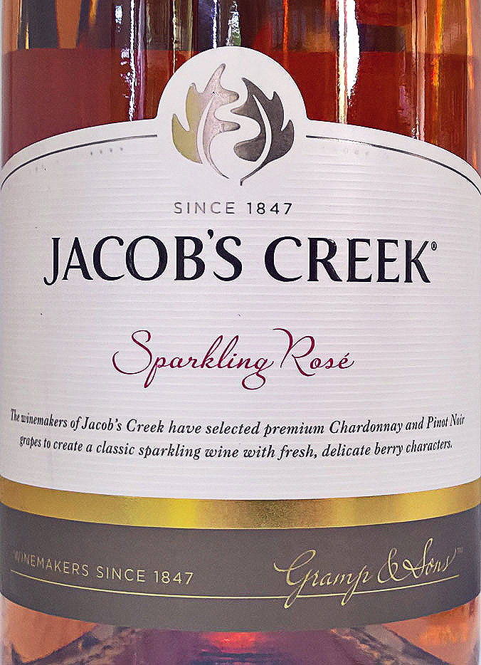 Этикетка Игристое вино Джейкобс Крик Розе, розовое сухое, 0.75 л