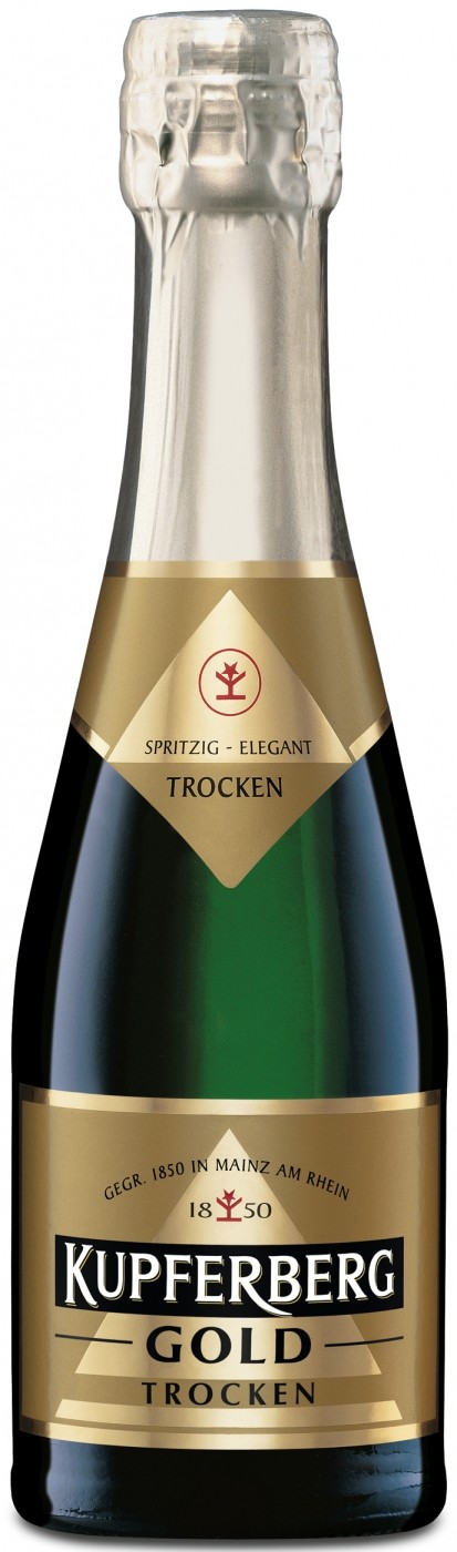 ИГРИСТОЕ ВИНО белое сухое Купферберг Голд Зект Трокен 0.2л. 11.0 % сахар не менее 15 и не менее 25 г/дм куб., Контрактод