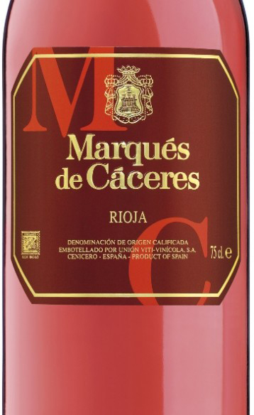 Этикетка Маркес де Касерес Росадо 2016 г. розовое сухое 0,75 л.