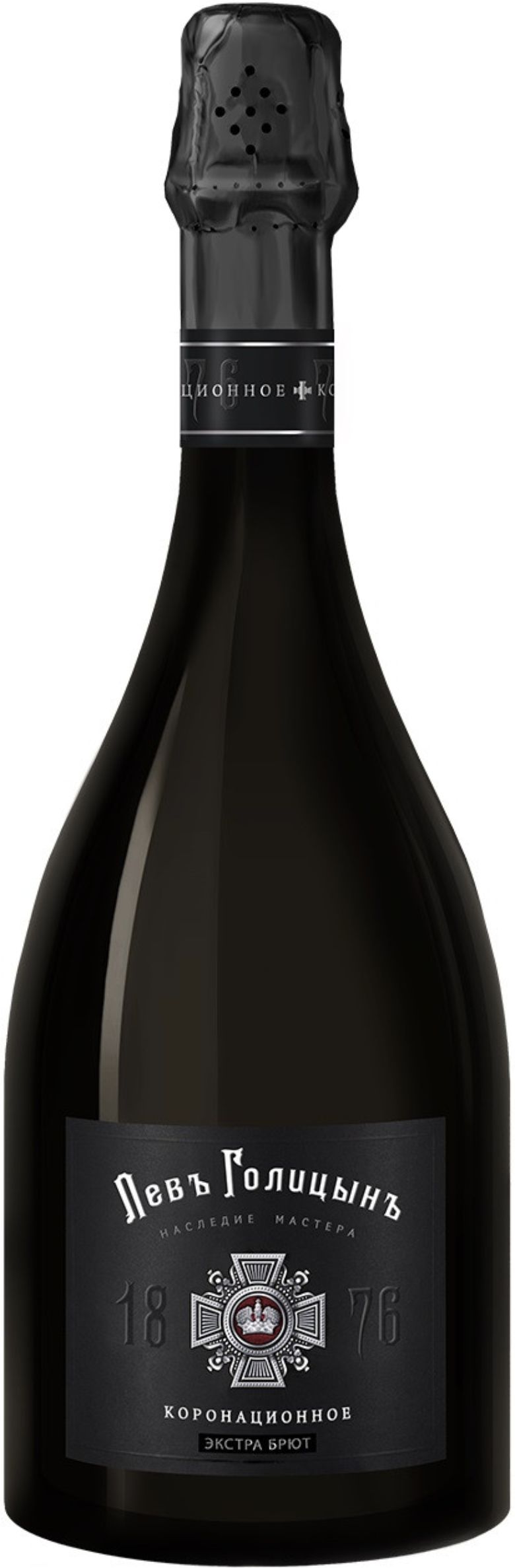 Игристое вино Наследие Мастера "Левъ Голицынъ Коронационное", белое эктра брют, 0.75 л