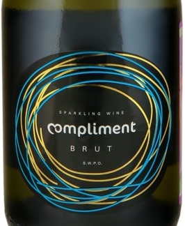 Этикетка Вино игристое белое брют "COMPLIMENT" Комплимент 0,75Л