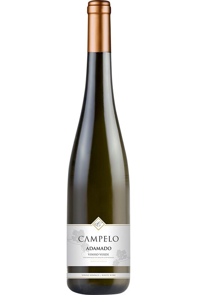 Вино  ординарное полусухое белое Кампело Адамадо Виньо Верде креп 10,5%, емк 0,75.