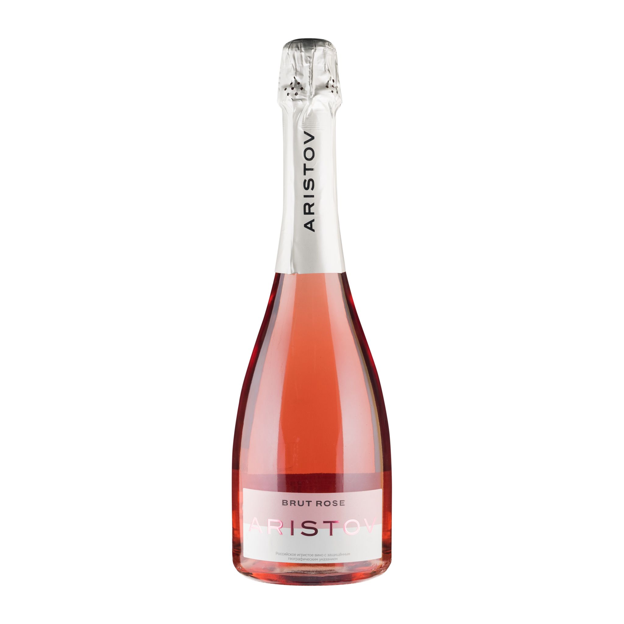 Российское игристое вино Кубань.Таманский полуостров брют розовое Аристов 2020г 0,375л