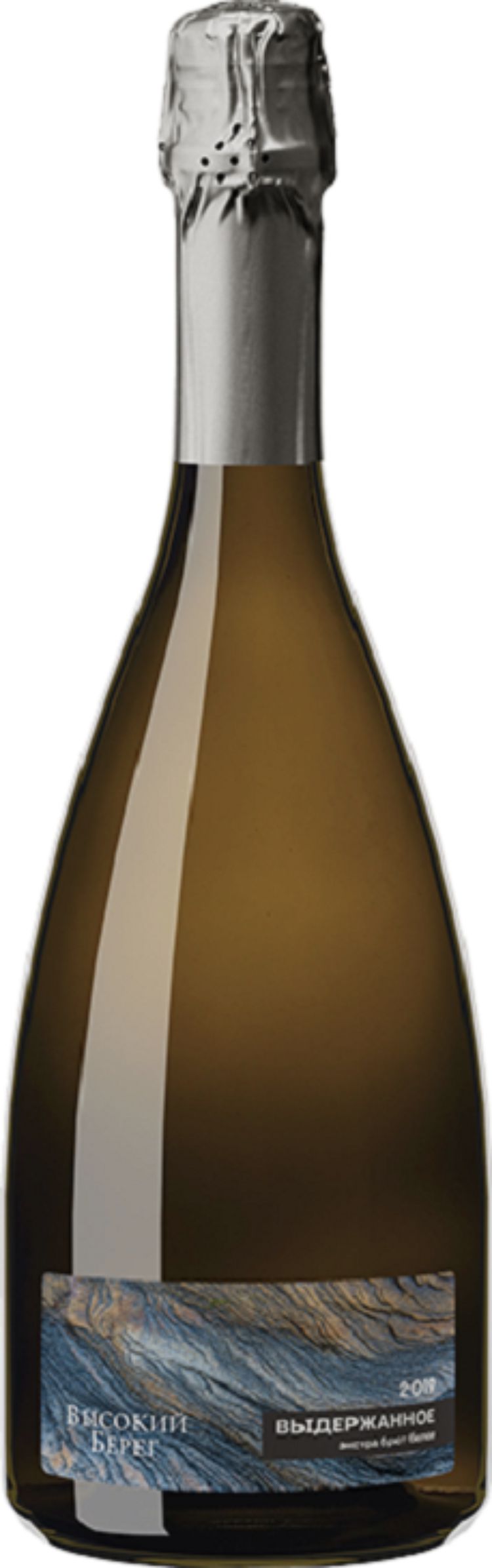 Игристое вино "Высокий берег", белое экстра брют, 0.75 л