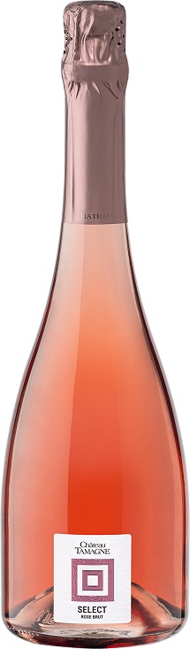 Российское игристое вино Кубань Таманский полуостров брют розовое Шато Тамань Селект Розе 0,75л