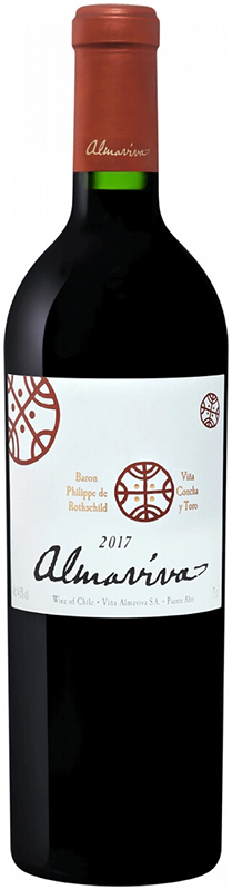 ВИНО с защищенным наименованием места происхождения "Альмавива" DO сухое красное 2017г  креп.14.5%, емк  0.75л.