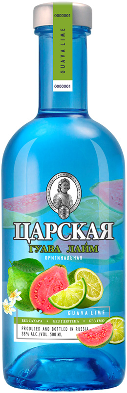 Настойка горькая ЦАРСКАЯ ОРИГИНАЛЬНАЯ ГУАВА ЛАЙМ  креп 38%, емк 0,5л