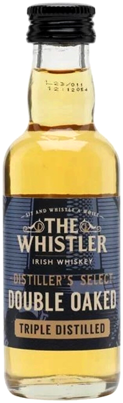 ВИСКИ ирландский купажированный "Уистлер Дабл Оакед Айриш Виски" креп. 40%, емк  0.05л.