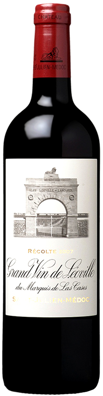 ВИНО выдержанное "Шато Леовиль Лас Каз Гран Крю Классе. Сен-Жюльен" сухое красное 2007г креп. 13.5%, емк  0.75л.