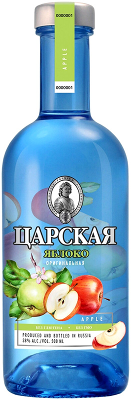 Настойка горькая "ЦАРСКАЯ ОРИГИНАЛЬНАЯ ЯБЛОКО (CZAR'S ORIGINAL APPLE)" емк  38%, креп 0,5л