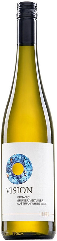 Вино сортовое ординарное "Хубер Грюнер Вельтлинер Вижн" 2022г  сухое белое, креп. 12%, емк 0,75л