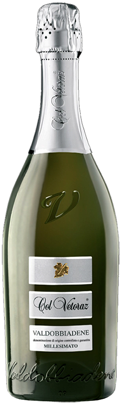 Игристое вино "Миллезимато Кол Ветораз" 2021г сухое белое, креп.11,5%, емк  0,75л