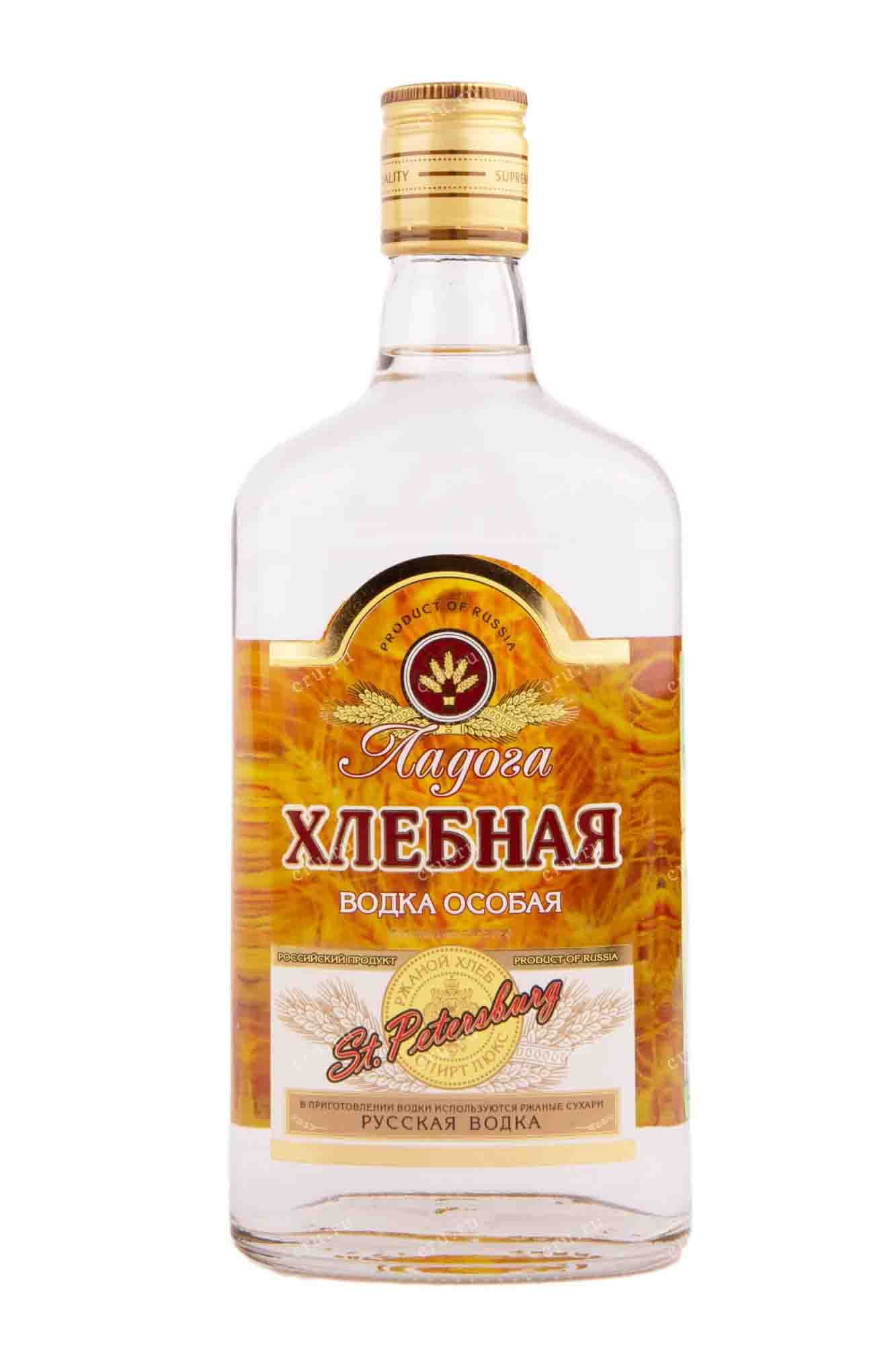 Водка особая "ЛАДОГА ХЛЕБНАЯ" креп 40%, емк 0,5л (фляга)