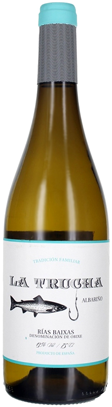 ВИНО сортовое выдержанное  "Риас Байшас Альбариньо ла Труча" DO белое сухое креп. 13%, емк  0.75л.