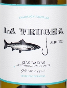 Этикетка ВИНО сортовое выдержанное  "Риас Байшас Альбариньо ла Труча" DO белое сухое креп. 13%, емк  0.75л.