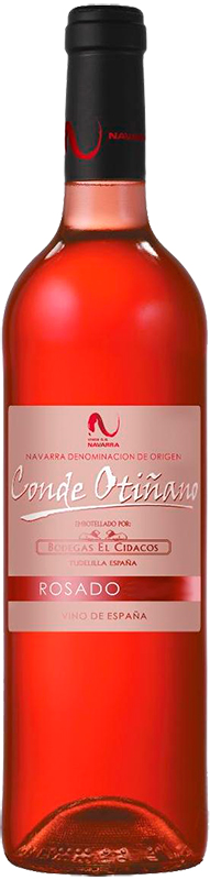 ВИНО ординарное "Конде Отинано Росадо Наварра" 2021г  сухое розовое креп. 13.5% , емк 0.75л.