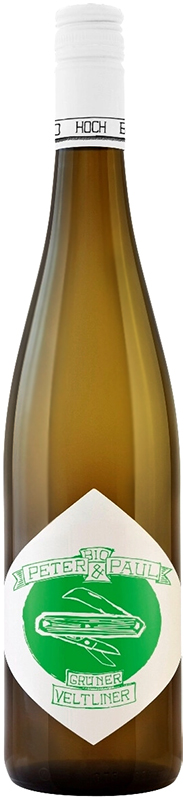 ВИНО сортовое ординарное "Петер-Пауль Грюнер Вельтлинер" 2019г  сухое белое  креп 11,5%, емк 0.75л.