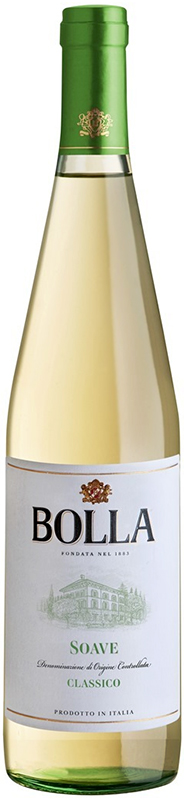 ВИНО ординарное "Болла Соаве Классико" 2020г  сухое белое креп 13%, емк  0.75л.