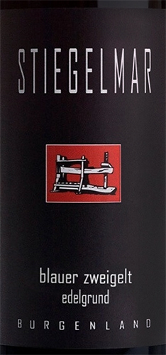 Этикетка Штигельмар Блауэр Цвайгельт Рид Эдельгрунд Бургенланд 2018г  сорт выдер сухое красное 0.75л.