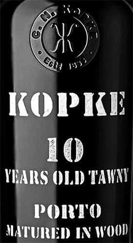 Этикетка Крепленое вино крепкое (портвейн) марочное "Копке Порто 10-летний" 2010г  в п/у креп. 20%, емк  0.75л.