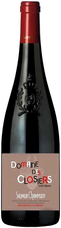 Сомюр Шампиньи Домен де Клозьер АОС 2017г  красное сухое креп.12% 0.75л.