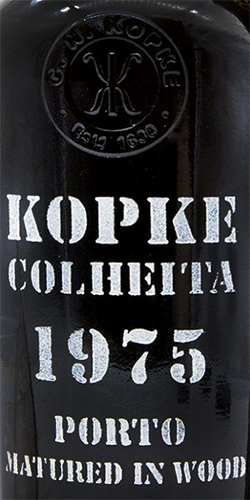 Этикетка Крепленое вино крепкое (портвейн) марочное "Копке Колейта Порто", в п/у, год урожая 1975, креп. 20%, емк  0,75л