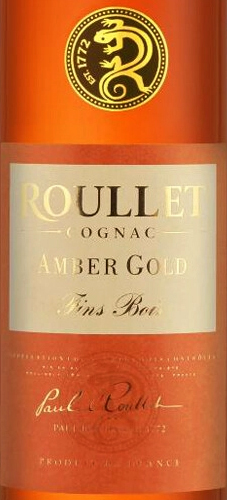 Этикетка Коньяк марочный выдержанный "Рулле Амбер Голд Фэн Буа" в тубе  креп 40%, емк 0,7л