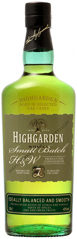 Виски зерновой Хайгарден 7 лет 0.5л.