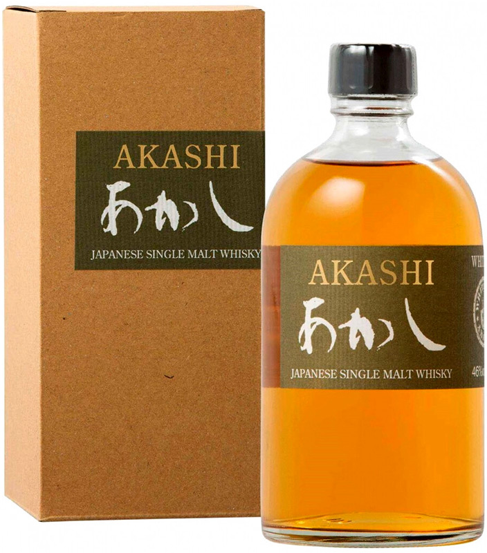 ВИСКИ односолодовый "Акаши Сингл Молт" в П/У креп. 46%, емк  0.5л.