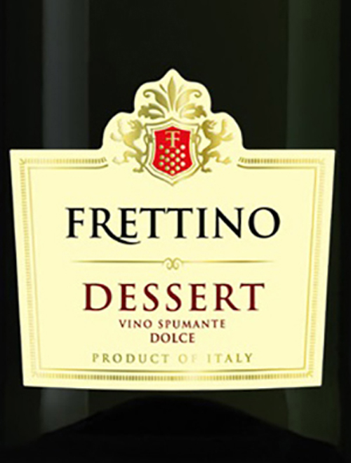 Этикетка Десерт Фреттино полусладкое белое креп. 9.5% 0.75л.