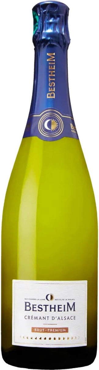 Игристое вино выдержанное Креман д' Эльзас Бестхайм Брют Премиум брют белое 0.75л.
