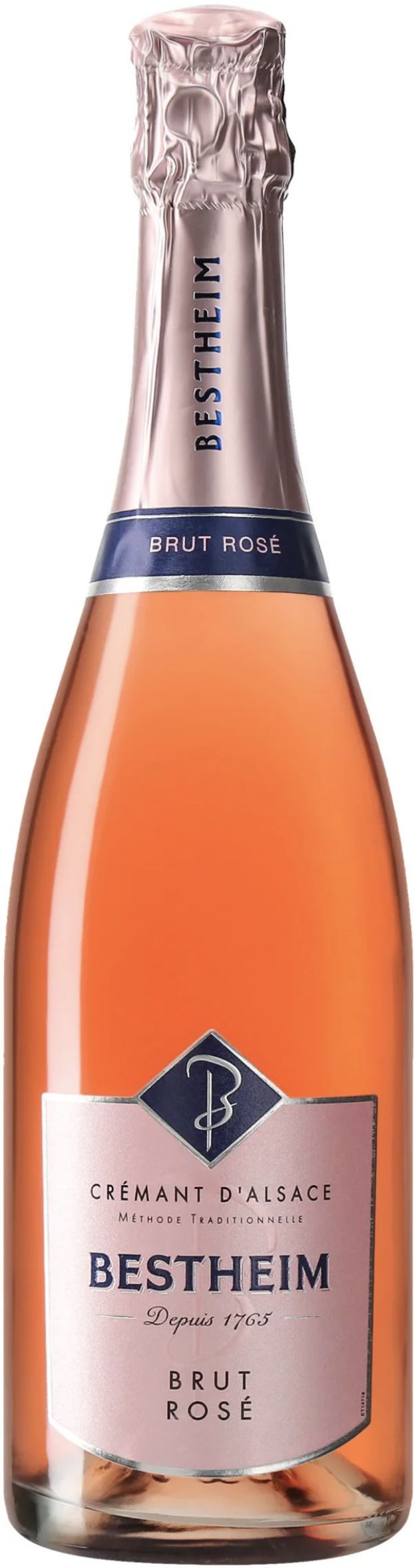 Игристое вино Бестхайм Креман д' Эльзас 2018г  розовое брют, 0.75 л