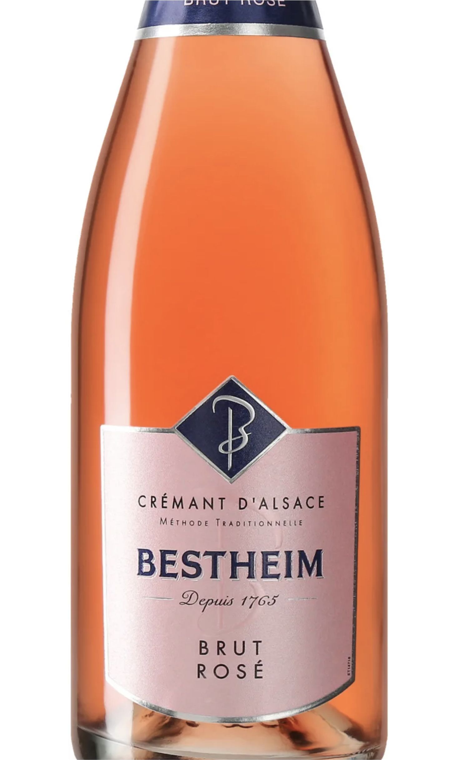 Этикетка Игристое вино Бестхайм Креман д' Эльзас 2018г  розовое брют, 0.75 л