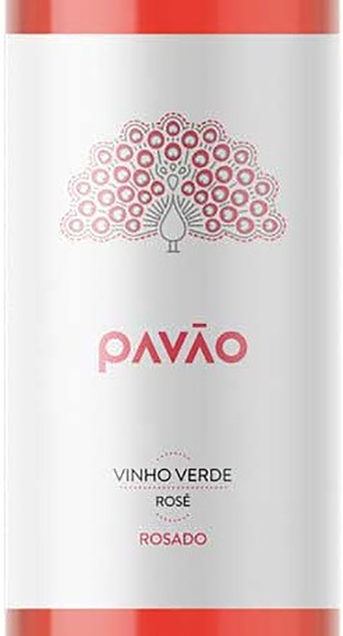 Этикетка ВИНО ординарное "Винью Верде Павао Розе" полусухое розовое  креп 10%, емк  0.75л.